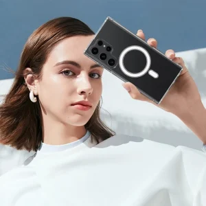 CaseClick Samsung S24 Ultra Clear Hybrid Magnetic Case - Clear - Image 3