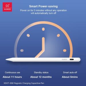Xundd- Pencil With Palm Rejection For iPad 11/10/9/8 & Air 13/11 & Pro 12.9/13/11 & Mini 7/6/5- White - Image 5