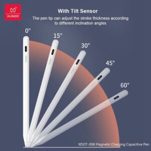 Xundd- Pencil With Palm Rejection For iPad 11/10/9/8 & Air 13/11 & Pro 12.9/13/11 & Mini 7/6/5- White - Image 4