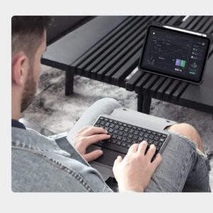 Nilllkin New Combo Keyboard Case for Apple iPad A16, 10th Gen - Black - Image 4