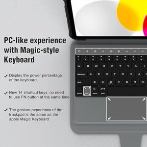 Nilllkin New Combo Keyboard Case for Apple iPad A16, 10th Gen - Black - Image 5